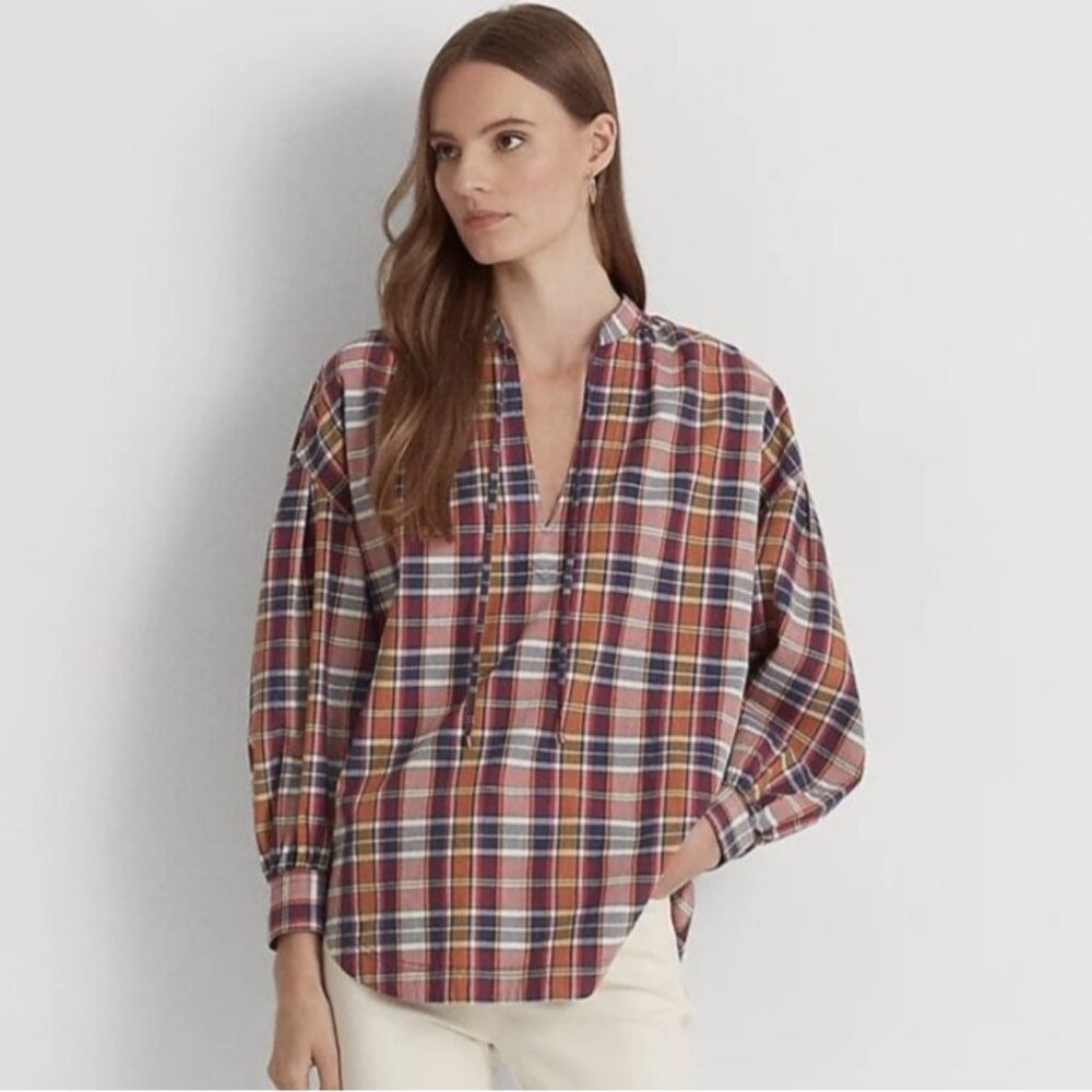 Lauren Ralph Lauren Multicolor Plaid Button Down Shirt